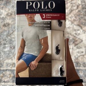 Polo by Ralph Lauren Men's White Crew Socks